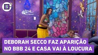 BBB 24: Deborah Secco faz aparição e casa vai à loucura