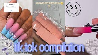 Acrylic nails tik tok compilation +ASMR