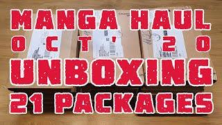 Manga Haul - Oct '20 - 21 Packages Unboxing