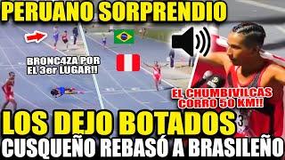 MÁS ORO PARA PERÚ!! CHUMBIVILCANO DEJO CALLADITOS A BRASILEÑOS ALZADOS, REBASÓ Y LE SACO 1 VUELTA!!