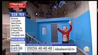 Ideal World - Peter Simon chasing a Nano Drone and falling over