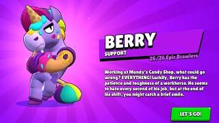 Brawl Stars Berry Unlocked Max level Gameplay