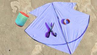 How To Make Kite With Broom Stick || Types Off Patang Baz