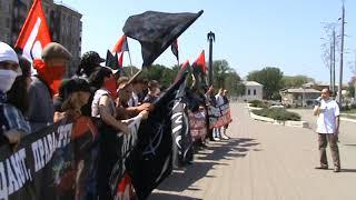 Antifa and neo-bolshevik demo in Kharkiv, Ukraine. 01.05.2012. Speech by Anatoly Voronin.