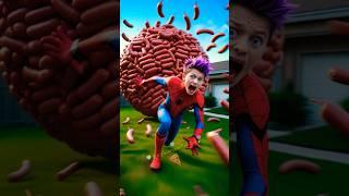 Spider Man Kidnapped By Joker And Wonder Woman | Living With Fake Parents #shorts #spiderman #joker