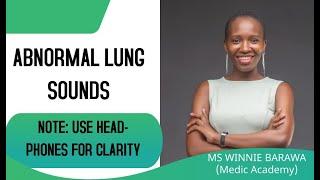 ABNORMAL LUNG SOUNDS| HOW TO MASTER LUNG SOUNDS AUSCULTATION WITHOUT USING A STETHOSCOPE!!!!