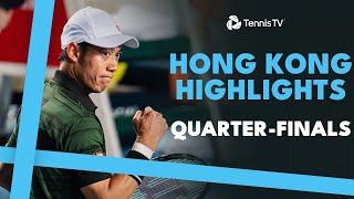 Nishikori vs Norrie, Musetti, Fils & Marozsan Feature | Hong Kong Quarter-Finals Highlights