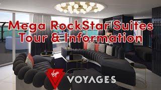 Tour of Mega RockStar Suites on Virgin Voyages' Scarlet Lady - Plus Suite Amenity Info