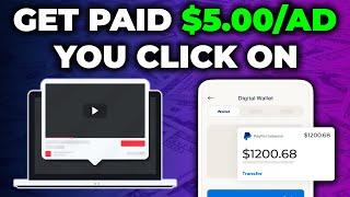 Get Paid $5.00 Per Video Ad You Watch! (Make Money Watching Video Ads) | How to Make Money Online