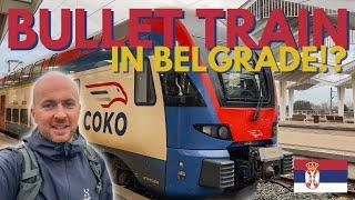 WE RIDE SERBIA'S NEW BULLET TRAIN  | Rainy day trip to Novi Sad | Serbia travel vlog 2024