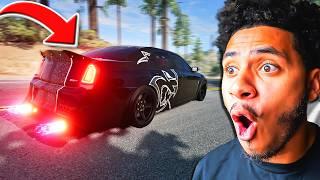 Driving FastLifeNick Hellcat Chrysler 300 in BeamNG Drive