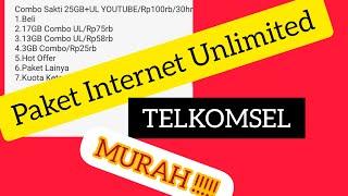 cara daftar paket internet unlimited telkomsel murah, terbaru 2021