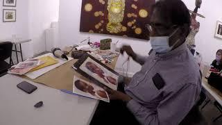 Mohammad Ali Bhatti teaching portrait painting