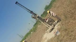 Soil testing  by bore well