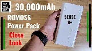 Close Look at the ROMOSS 30,000mAh Sense 8+ Power Bank