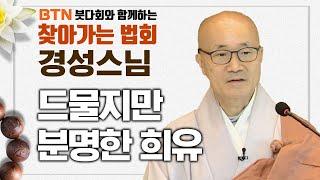 드물지만 분명한 희유(希有) | 경성스님 [BTN 붓다회와 함께하는 찾아가는 법회]