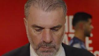 Man Utd 0-3 Spurs Ange Postecoglou Interview | Manchester United v Tottenham Hotspur Premier League