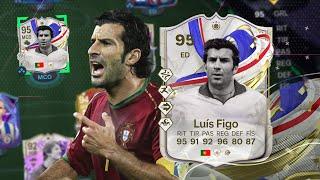 ¿REGALITO o BASURA? FIGO 95 ICONO GREATS OF THE GAME REVIEW - EA FC 24 ULTIMATE TEAM