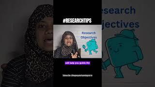 #researchtips Research Objectives | Meaning with Simple Example  #researchdesign #research