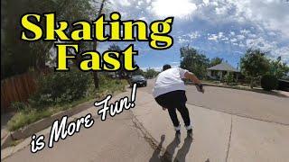 Skating Fast! Sprints and Hills #inlineskating #rollerblading #bliss