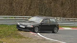 Nürburgring JAPANESE cars SPINS, FAILS & ACTION / Nordschleife Touristenfarhten 2024