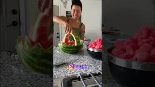 GREW & CARVED A MELON BOWL!  Music: Swallow Musician: EnjoyMusic Site: https://enjoymusic.ai