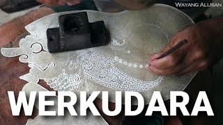 Proses Pembuatan Wayang kulit Werkudara bagian Natah