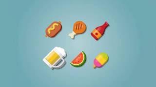 How to make a Food Icons Set Vector in Illustrator