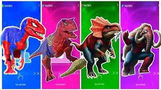 jurassic world indoraptor vs carnotaurus vs triceratops vs mammoth #550