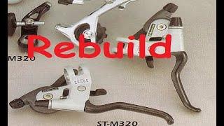 Rebuilding a shimano exage dualsys shifter lever part. 2   (ST-M320 front)