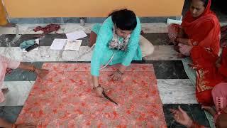 Simple Salwar cutting