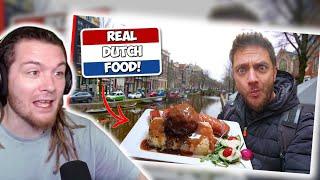 American Reacts To REAL DUTCH FOOD TOUR in the Netherlands! (First Time in Amsterdam)