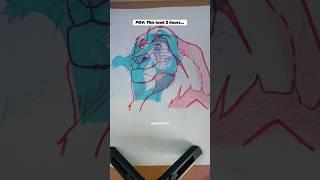 Did I ruin this MASTERPIECE by drawing on top of it⁉️ #lionking