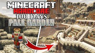 I Survived 100 Days in a PALE GARDEN ONLY WORLD in Minecraft Hardcore!