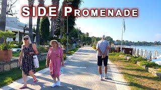 #Antalya #Side HOTELS PROMENADE / Beach / Walking tour 4K TURKIYE 19 September 2024  #turkey