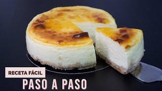 Tarta de queso al horno - Receta cheesecake fácil | LaDulcepedia