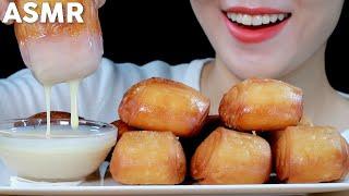 ASMR Fried Flower Buns Eating Sounds | 꽃빵튀김 먹방 | MINEE EATS