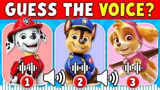 Guess The Paw Patrol Characters By Their Voice 