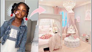 Princess dream bedroom makeover. Decorate and clean my princess's room with me. #mercygono