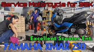 YAMAHA XMAX 250 Service for 35K | GoPro Hero 8