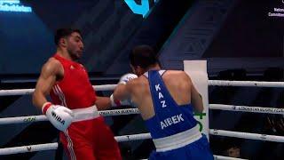 R32 (92KG) MOUHIIDINE AZIZ ABBES (ITA) vs ORALBAY AIBEK (KAZ) | IBA World Boxing Championships 2023