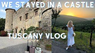 We Stayed In A Castle! Tuscany Travel Vlog, Italy! Drive from Portofino to Tuscany - Chianti, Siena