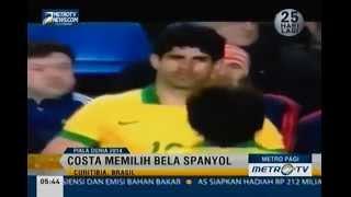 Traidor, Teriakan Suporter Brazil pada Diego Costa