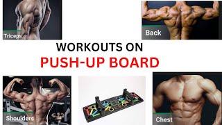 Workouts on push-up board | Chest , triceps , shoulders, back workouts|push ups |Ganesh fitness club