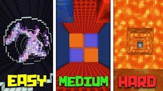 EASY, MEDIUM, HARD!! - MINECRAFT DROPPER