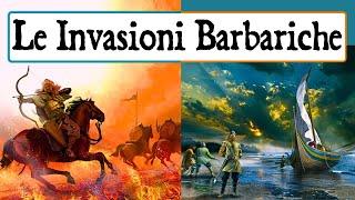  Le INVASIONI BARBARICHE e la CADUTA dell'IMPERO ROMANO d'OCCIDENTE  Chi erano i BARBARI? ‍