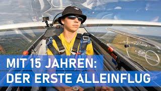 Mit 15 Jahren: Willis erster Alleinflug (mit Kamera) | SPL-Lizenz | Segelflug | Glider | Soaring