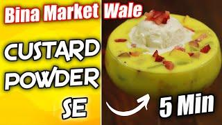 Super Easy Fruit Custard Without Market Custard Powder Summer Special Custard Recipe with Ice Cream