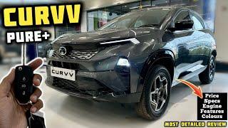 Tata Curvv Pure Plus 2024 Review  Tata Curvv 2024 Model   Price, Features & All Details