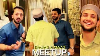 Maaz safder & Rajab butt first meeting  @MaazSafderWorld @rajabbutt94